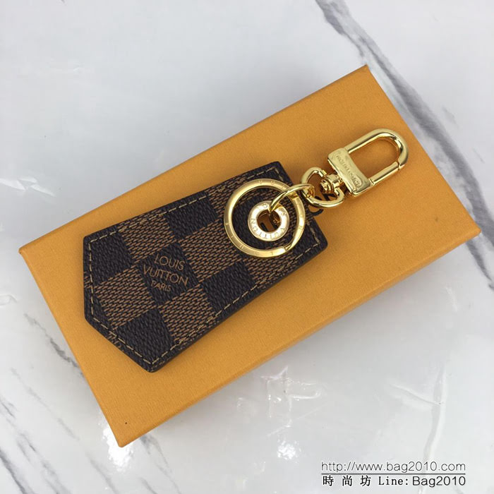 路易威登LV 頂級原單 M67916啡格 ENCHAPPES 鑰匙扣 刻有路易威登品牌標識  ydh1044